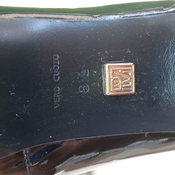 POUR LA VICTOIRE Black Patent Leather Heels Pumps Size 8.5 - Picture 7 of 9